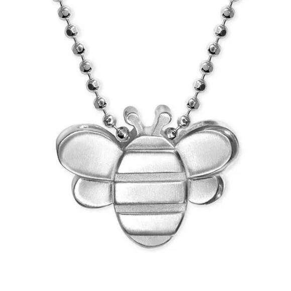 Alex Woo Sterling Silver Bumblebee Pendant Necklace NY Designer